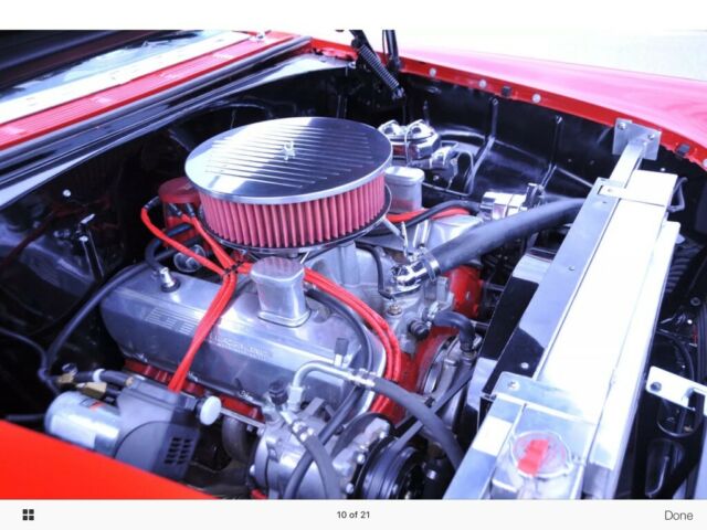 1955 Red Chevrolet Bel Air/150/210 Coupe