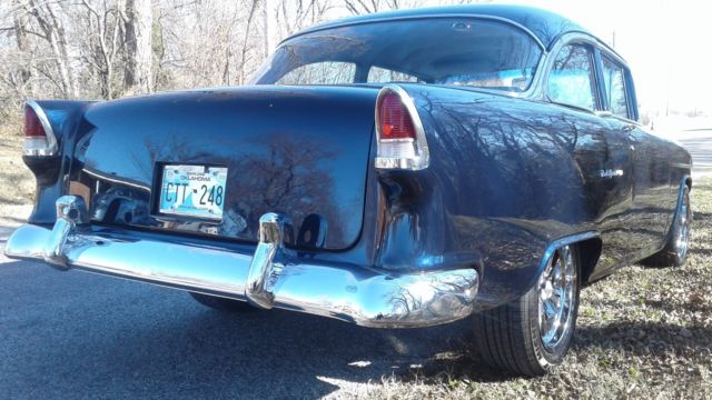 1955 Blue Chevrolet Bel Air/150/210 Coupe