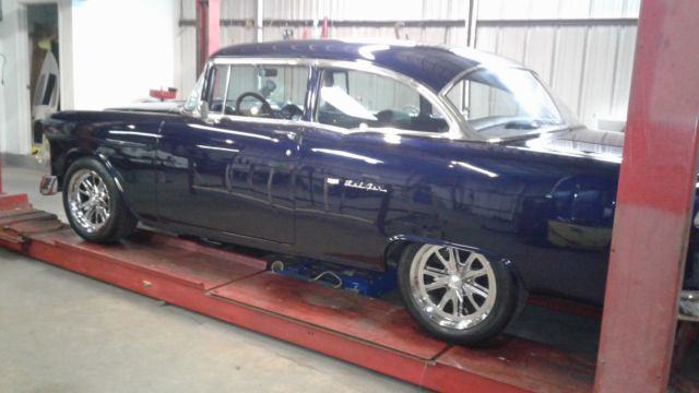 1955 Blue Chevrolet Bel Air/150/210 Coupe