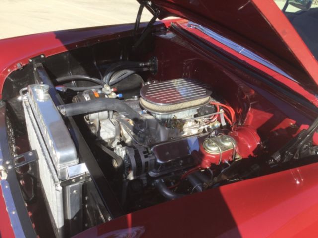 1955 Red Chevrolet Bel Air/150/210 Sedan