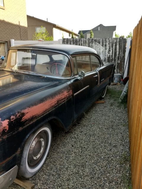 1955 Black Chevrolet Bel Air/150/210 Coupe