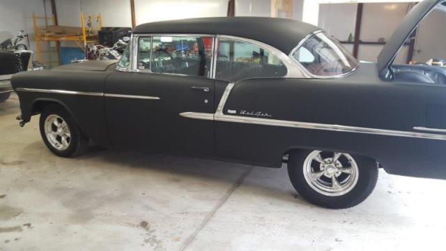 1955 Flat Black Chevrolet Bel Air/150/210
