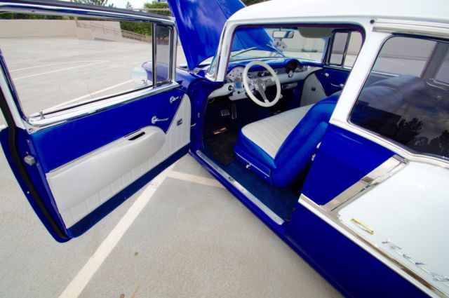 1955 Blue Chevrolet Bel Air/150/210 Coupe
