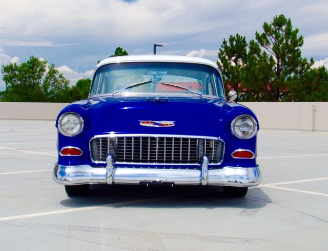 1955 Blue Chevrolet Bel Air/150/210 Coupe