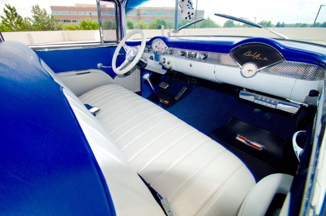 1955 Blue Chevrolet Bel Air/150/210 Coupe