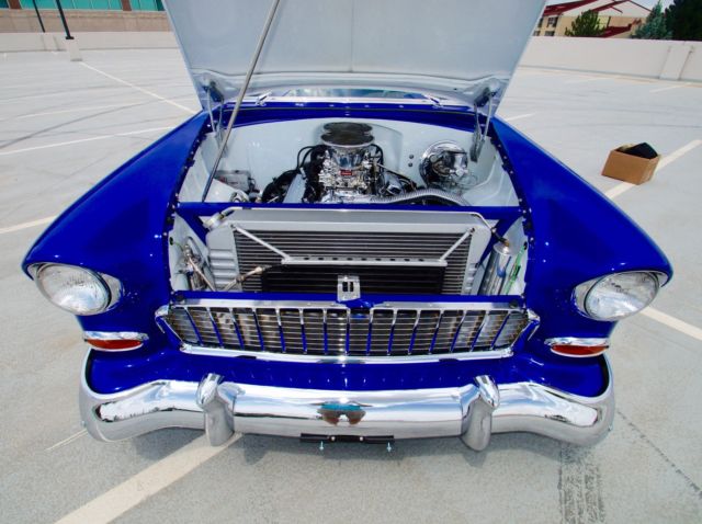 1955 Blue Chevrolet Bel Air/150/210 Coupe