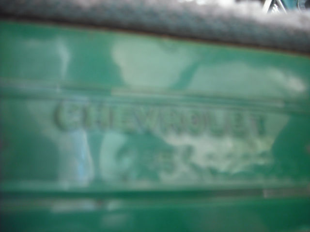 1955 green/white Chevrolet Bel Air/150/210 Sedan