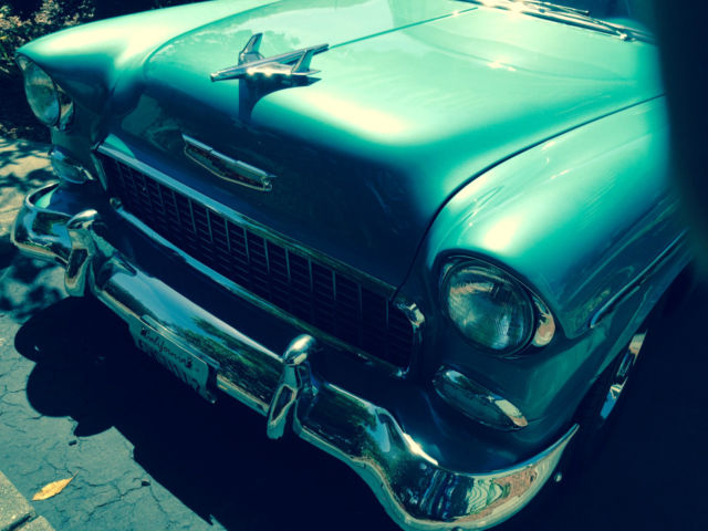 1955 TURQ. & IVORY Chevrolet Bel Air/150/210 Sedan 4 DOOR