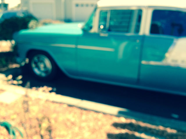 1955 TURQ. & IVORY Chevrolet Bel Air/150/210 Sedan 4 DOOR