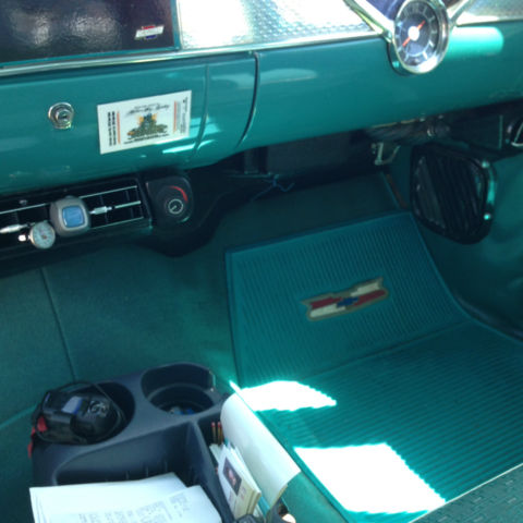 1955 TURQ. & IVORY Chevrolet Bel Air/150/210 Sedan 4 DOOR