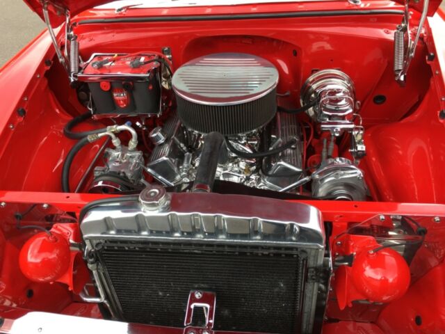 1955 Red Chevrolet Bel Air/150/210 Sedan