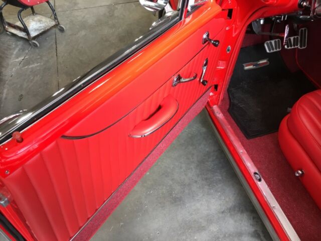 1955 Red Chevrolet Bel Air/150/210 Sedan