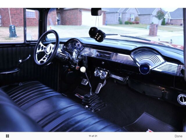 1955 Red Chevrolet Bel Air/150/210 Coupe