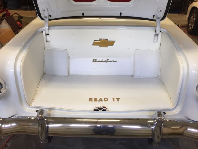 1955 Red & White Chevrolet Bel Air/150/210 2 Door Hard top