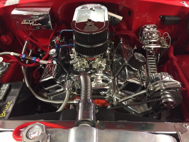 1955 Red & White Chevrolet Bel Air/150/210 2 Door Hard top