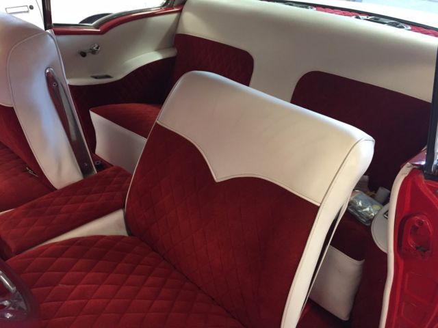 1955 Red & White Chevrolet Bel Air/150/210 2 Door Hard top