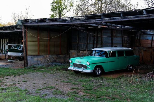 1955 Gray Chevrolet Bel Air/150/210