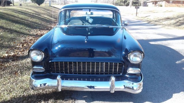 1955 Blue Chevrolet Bel Air/150/210 Coupe