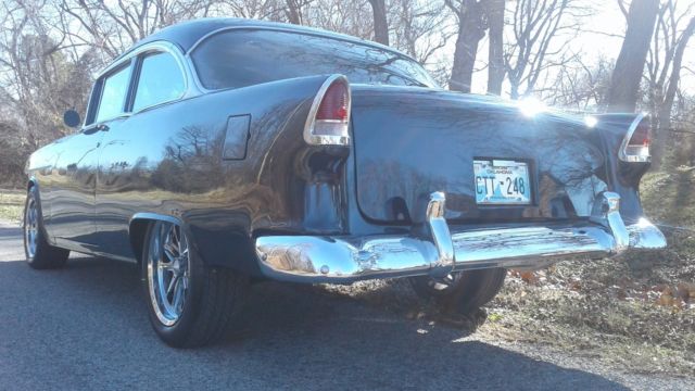 1955 Blue Chevrolet Bel Air/150/210 Coupe