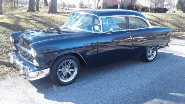 1955 Blue Chevrolet Bel Air/150/210 Coupe