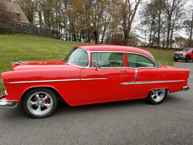 1955 Red Chevrolet Bel Air/150/210