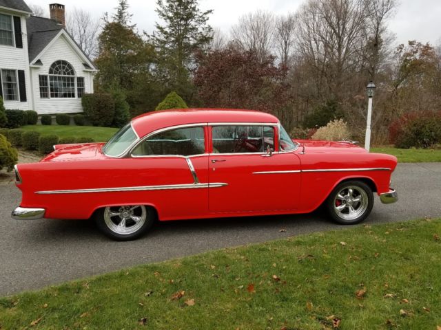 1955 Red Chevrolet Bel Air/150/210