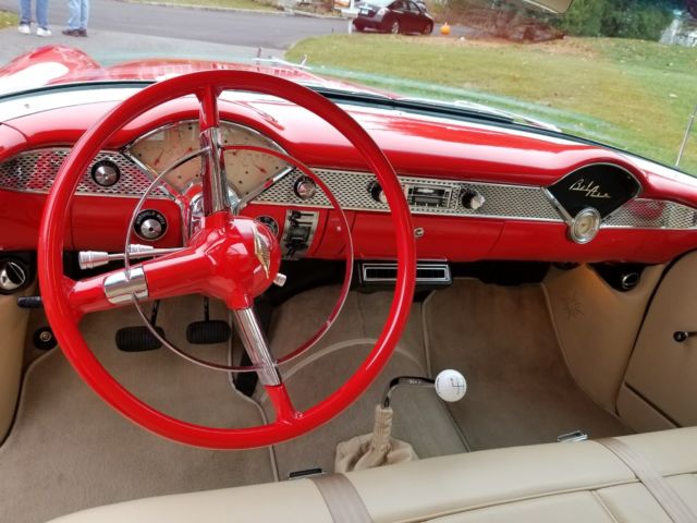 1955 Red Chevrolet Bel Air/150/210