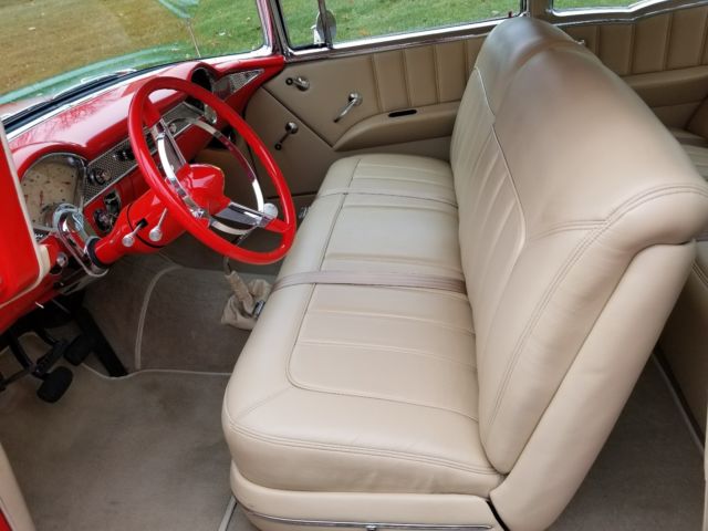 1955 Red Chevrolet Bel Air/150/210