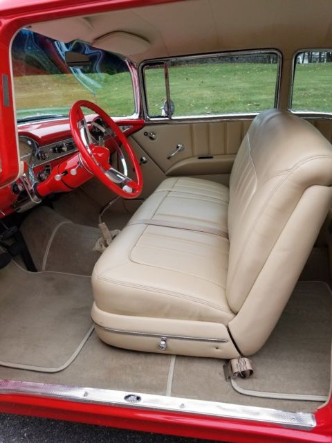 1955 Red Chevrolet Bel Air/150/210