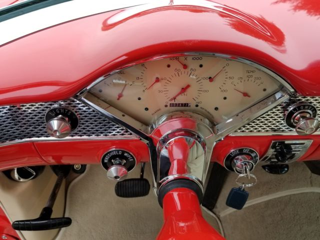 1955 Red Chevrolet Bel Air/150/210