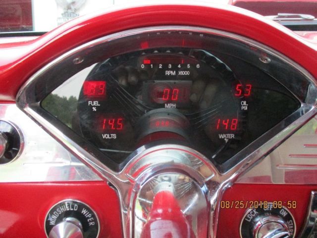 1955 RED AND WHITE Chevrolet Bel Air/150/210 Coupe