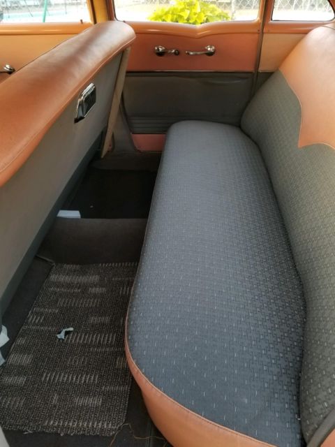 1955 Grey/coral/white Chevrolet Bel Air/150/210 Sedan