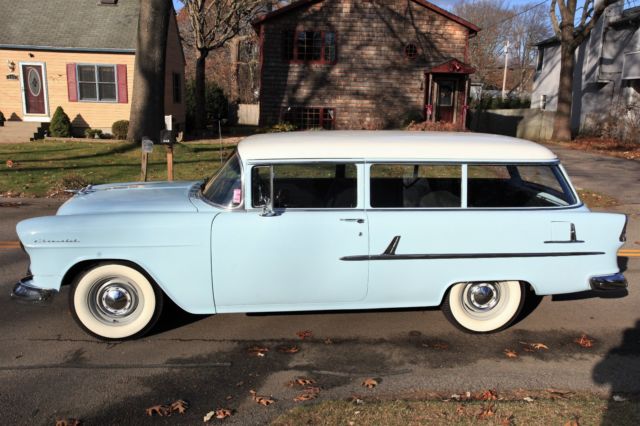 1955 Blue Chevrolet Bel Air/150/210 Wagon