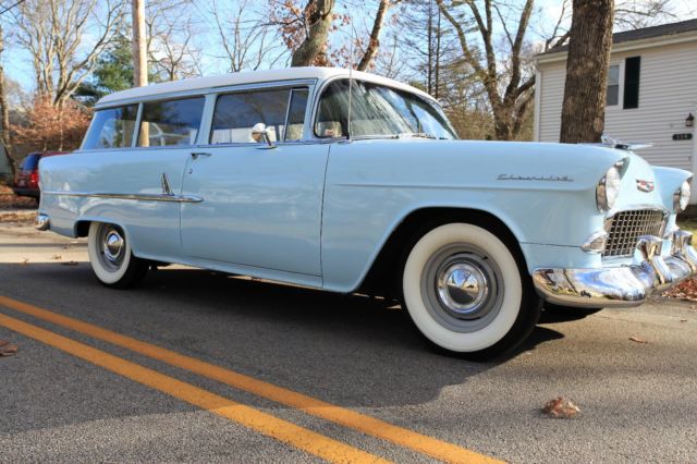 1955 Blue Chevrolet Bel Air/150/210 Wagon