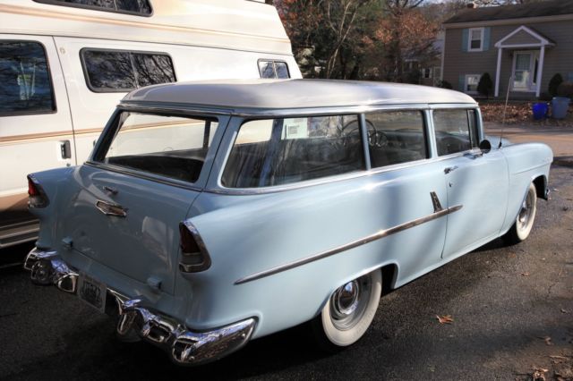 1955 Blue Chevrolet Bel Air/150/210 Wagon