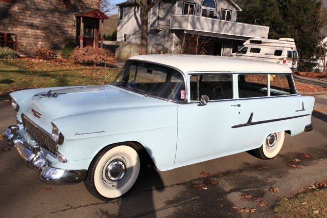 1955 Blue Chevrolet Bel Air/150/210 Wagon