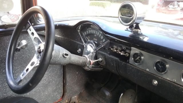 1955 orange Chevrolet Bel Air/150/210 Coupe