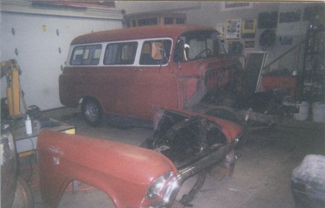 1955 Gray Chevrolet Suburban SUV