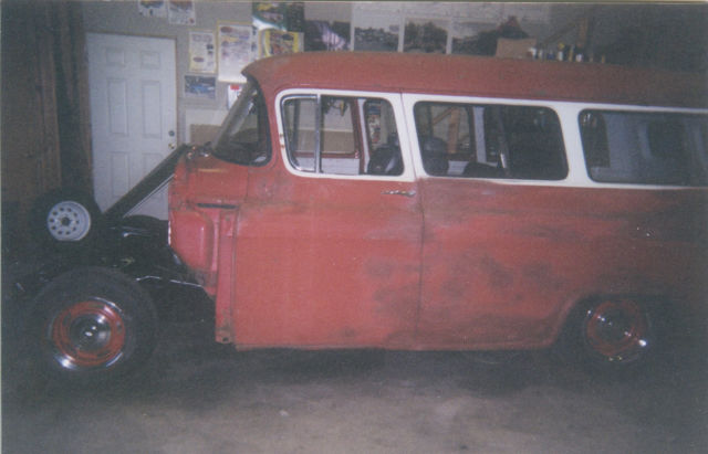 1955 Gray Chevrolet Suburban SUV