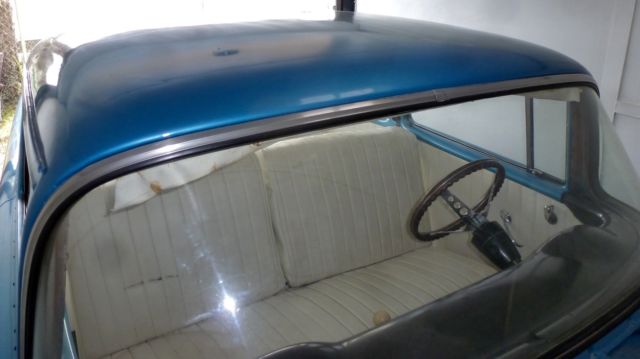 1955 Blue Chevrolet Bel Air/150/210 Sedan