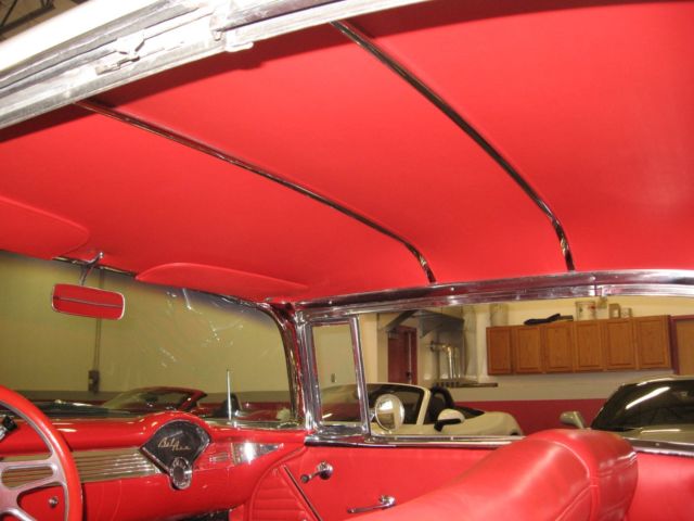 1955 Red Chevrolet Bel Air/150/210 Coupe