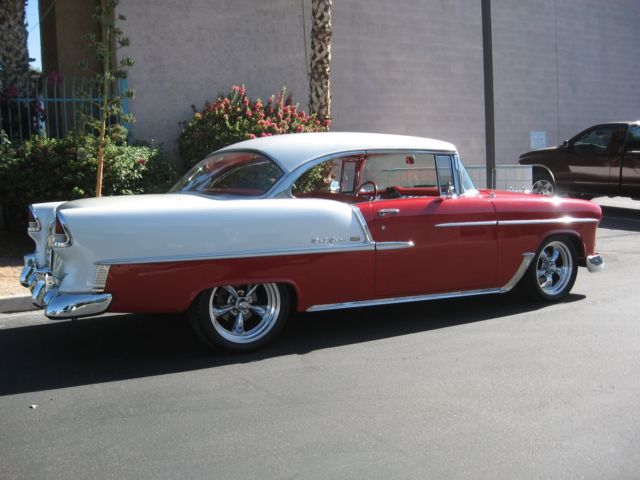 1955 Red Chevrolet Bel Air/150/210 Coupe