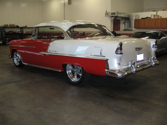 1955 Red Chevrolet Bel Air/150/210 Coupe