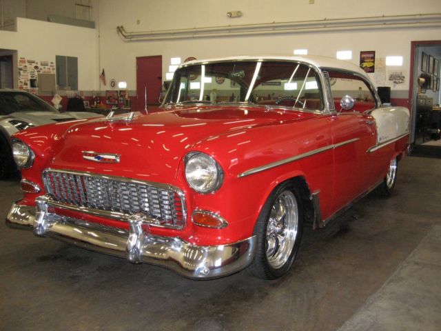 1955 Red Chevrolet Bel Air/150/210 Coupe