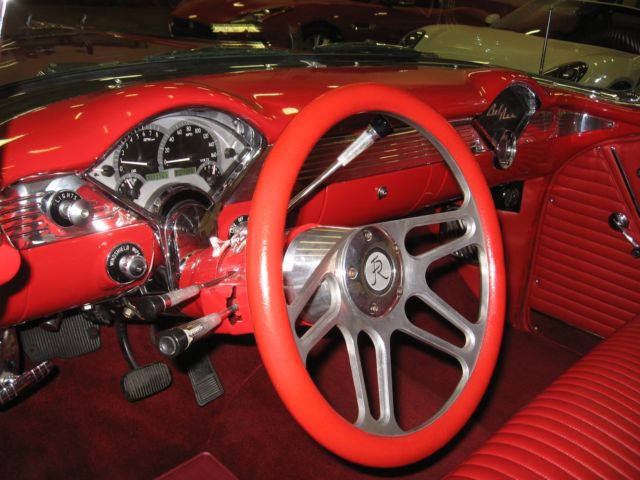 1955 Red Chevrolet Bel Air/150/210 Coupe