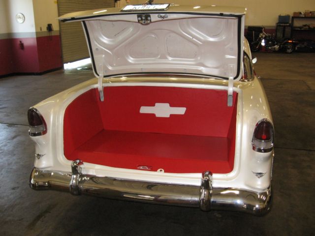 1955 Red Chevrolet Bel Air/150/210 Coupe