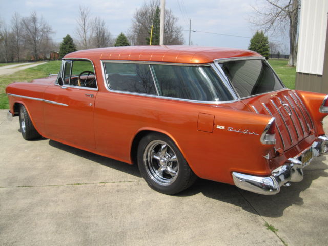 1955 Orange copper metallic Chevrolet Nomad 2 door wagon