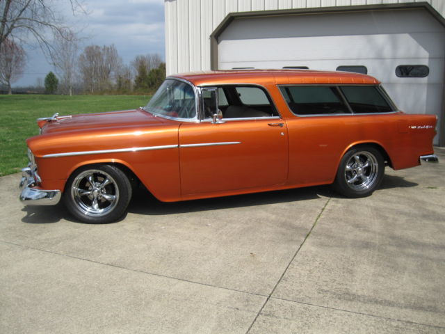 1955 Orange copper metallic Chevrolet Nomad 2 door wagon