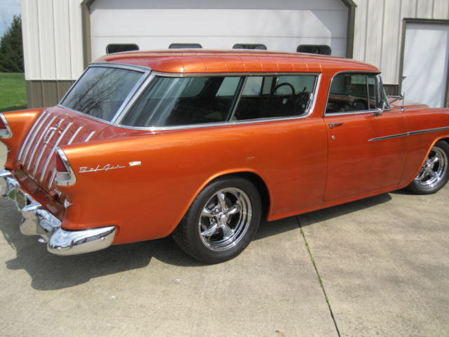 1955 Orange copper metallic Chevrolet Nomad 2 door wagon