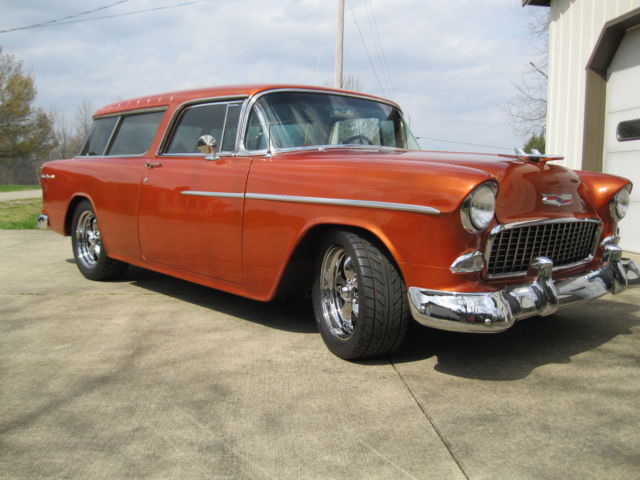 1955 Orange copper metallic Chevrolet Nomad 2 door wagon